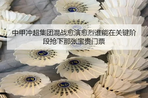 中甲冲超集团混战愈演愈烈谁能在关键阶段抢下那张宝贵门票
